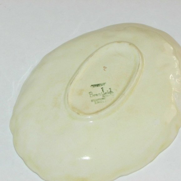 Antique Oval Dish BRENTLEIGH WARE BEECH Hand Painted STAFFORDSHIRE England As Is - Picture 6 of 8